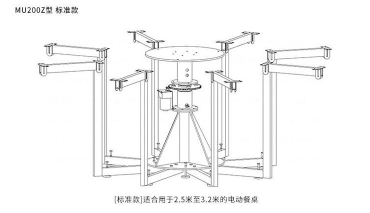 茂炫電動餐桌轉盤機芯